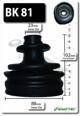 Bellow Kit, drive shaft (BK81)