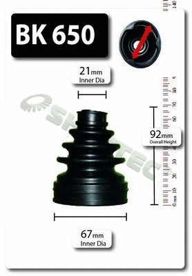 Bellow Kit, drive shaft (BK650)