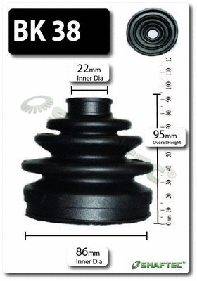 Bellow Kit, drive shaft (BK38)