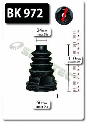 Bellow Kit, drive shaft (BK972)