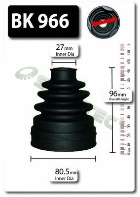 Bellow Kit, drive shaft (BK966)