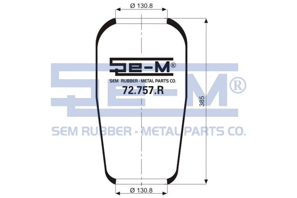 Bellow, air suspension (72.757.R)
