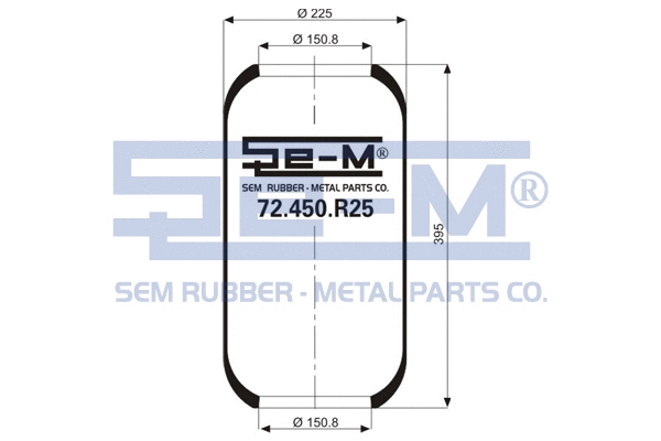 Bellow, air suspension (72.450.R25)