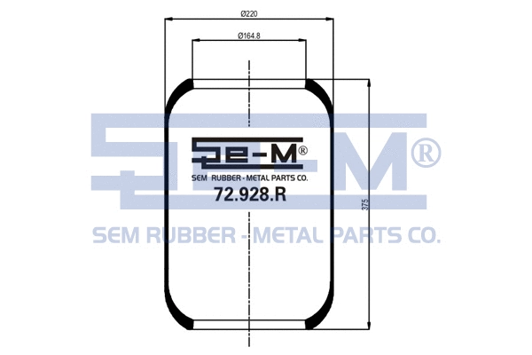 Bellow, air suspension (72.928.R)