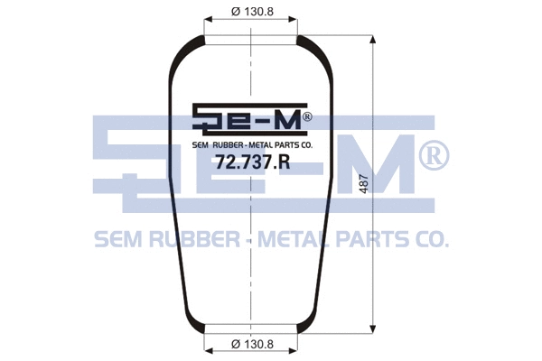 Bellow, air suspension (72.737.R)
