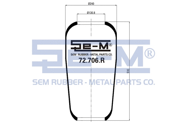 Bellow, air suspension (72.706.R)