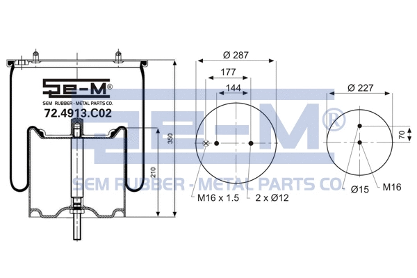 Bellow, air suspension (72.4913.C02)