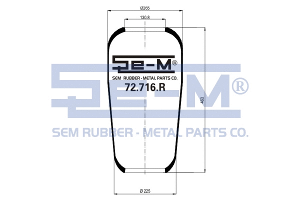 Bellow, air suspension (72.716.R)