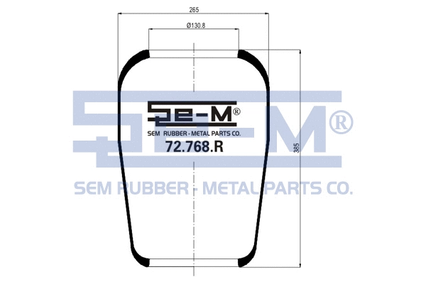 Bellow, air suspension (72.768.R)