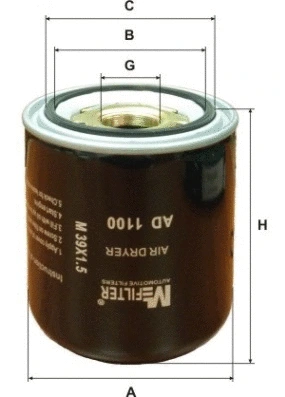 Air Dryer Cartridge, compressed-air system (AD 1100)