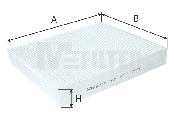Filter, cabin air (K 967)