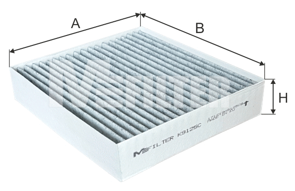 Filter, cabin air (K 9125C)
