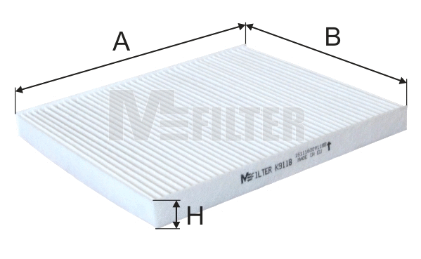 Filter, cabin air (K 9118)
