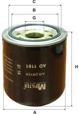 Air Dryer Cartridge, compressed-air system (AD 1101)