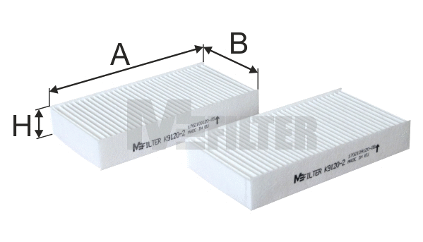 Filter, cabin air (K 9120-2)