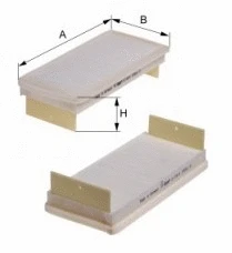 Filter, cabin air (K 992-2)