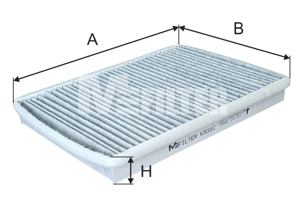 Filter, cabin air (K 931C)