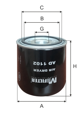Air Dryer Cartridge, compressed-air system (AD 1102)