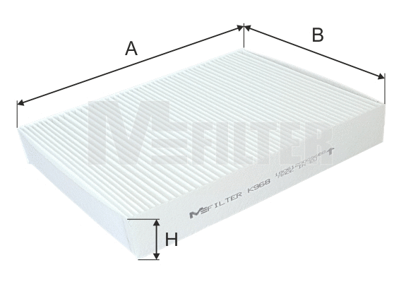 Filter, cabin air (K 968)