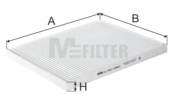 Filter, cabin air (K 9061)