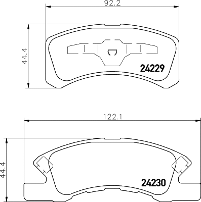 Brake Pad Set, disc brake (8DB 355 029-861)