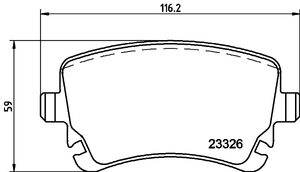 Brake Pad Set, disc brake (8DB 355 023-481)