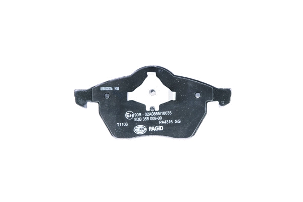 Brake Pad Set, disc brake (8DB 355 008-001)