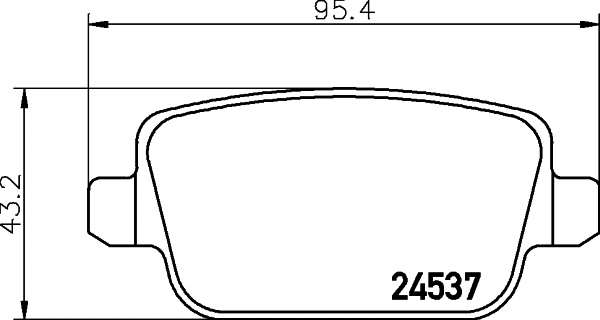 Brake Pad Set, disc brake (8DB 355 023-961)