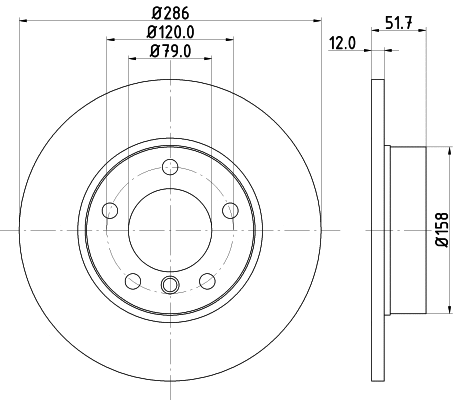 Brake Disc (8DD 355 122-052)