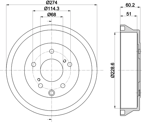 Brake Drum (8DT 355 303-311)