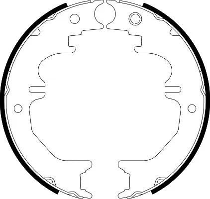Brake Shoe Set, parking brake (8DA 355 050-711)