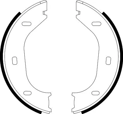 Brake Shoe Set, parking brake (8DA 355 050-011)