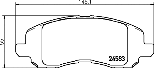 Brake Pad Set, disc brake (8DB 355 031-071)