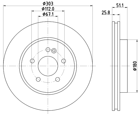 Brake Disc (8DD 355 105-832)