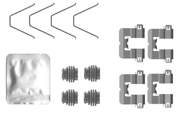 Accessory Kit, disc brake pad (8DZ 355 207-221)