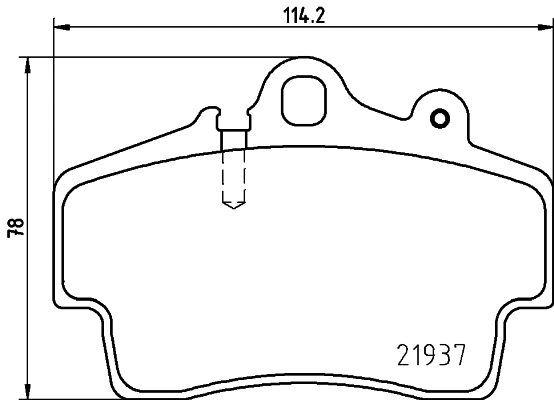 Brake Pad Set, disc brake (8DB 355 018-471)