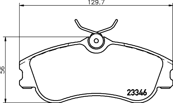 Brake Pad Set, disc brake (8DB 355 024-021)
