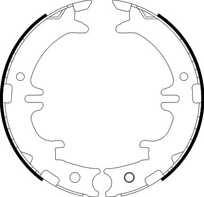 Brake Shoe Set, parking brake (8DA 355 050-541)