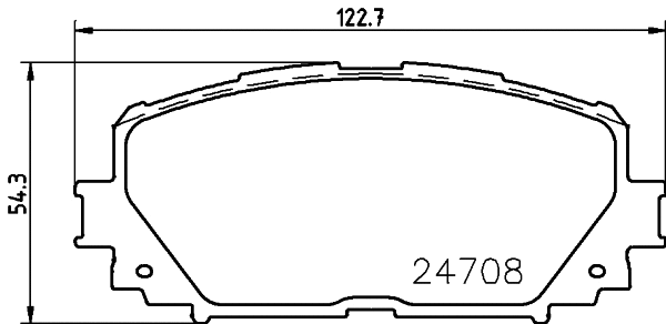 Brake Pad Set, disc brake (8DB 355 013-901)