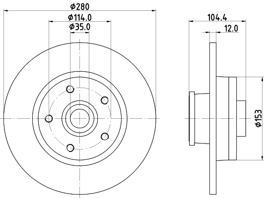 Brake Disc (8DD 355 125-281)