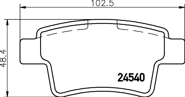 Brake Pad Set, disc brake (8DB 355 013-361)