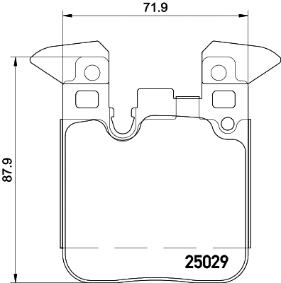 Brake Pad Set, disc brake (8DB 355 026-671)