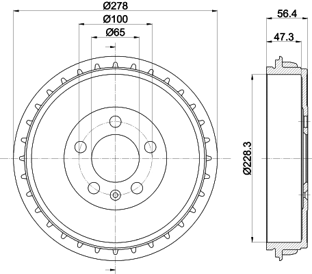 Brake Drum (8DT 355 303-251)