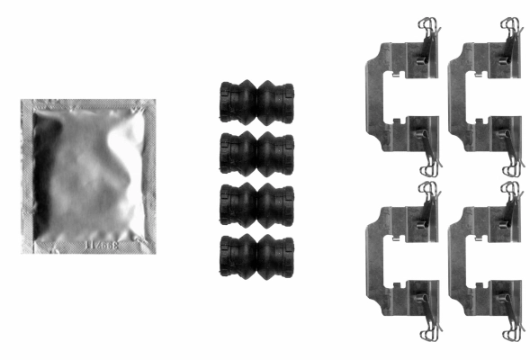 Accessory Kit, disc brake pad (8DZ 355 206-801)