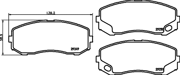 Brake Pad Set, disc brake