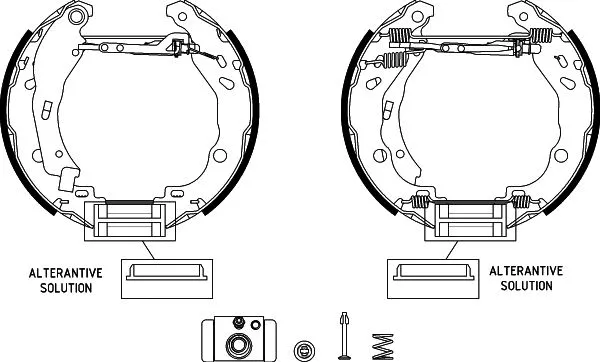 Brake Shoe Set (8DB 355 022-511)