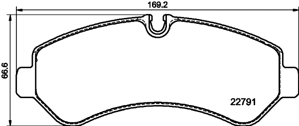 Brake Pad Set, disc brake (8DB 355 039-131)