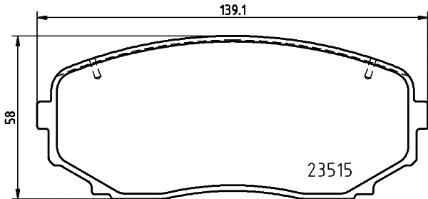 Brake Pad Set, disc brake (8DB 355 037-911)