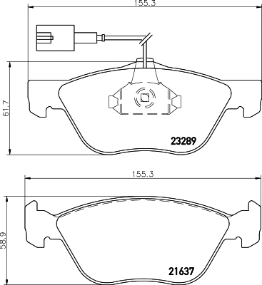 Brake Pad Set, disc brake