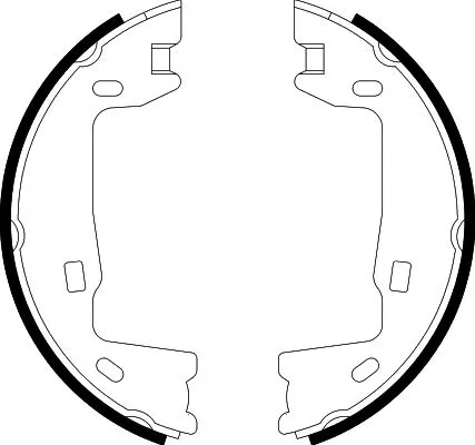 Brake Shoe Set, parking brake (8DA 355 050-321)